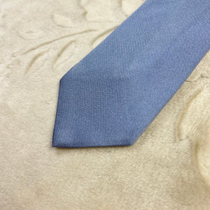 Cravatta Ballantyne Vintage 100% Seta Azzurro Celeste Tinta Unita