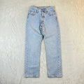 Levi’s 501 Vintage Jeans Denim Azzurro Chiaro Vita Alta Original Fit (W23-37-XXS)