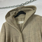 Cappotto Mariella Burani Vintage Made in Italy Lana Vergine con Pelliccia (44-M)