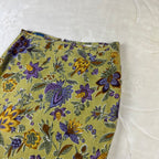 Gonna Vintage Daniel Hechter Floreale in Lino e Viscosa Made in Italy (S-M)