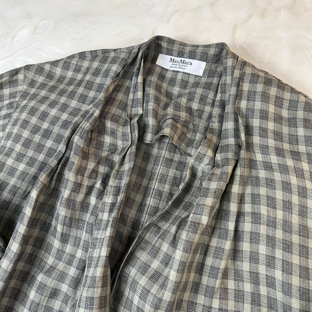 Cardigan Max Mara Vintage in Puro Lino Made in Italy (M-L)