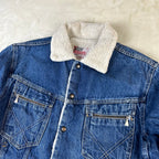 Giacca Roy Roger’s Vintage in Denim Blu con Interno Sherpa (44-M)