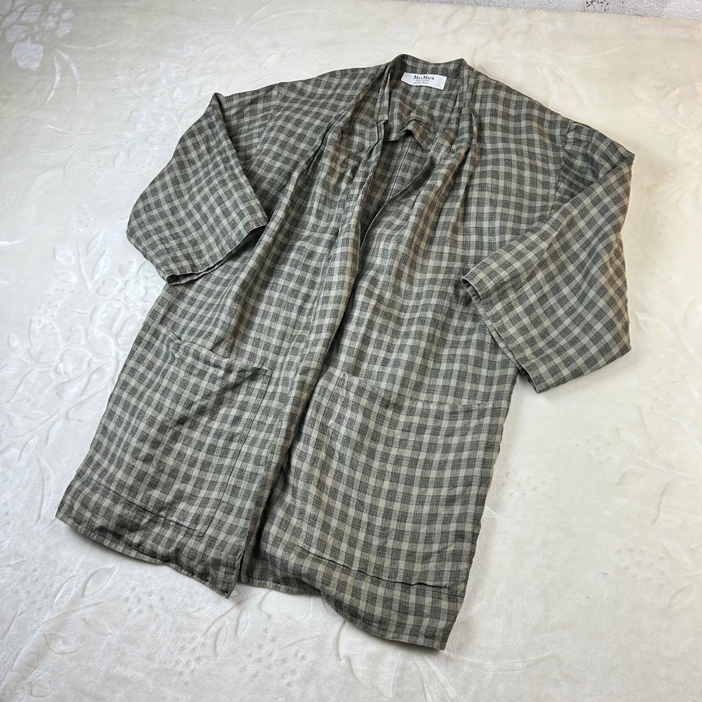 Cardigan Max Mara Vintage in Puro Lino Made in Italy (M-L)