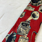Cravatta Vintage Collection Breuninger Seta Fantasia Grammofoni e Fonografi Made in Italy