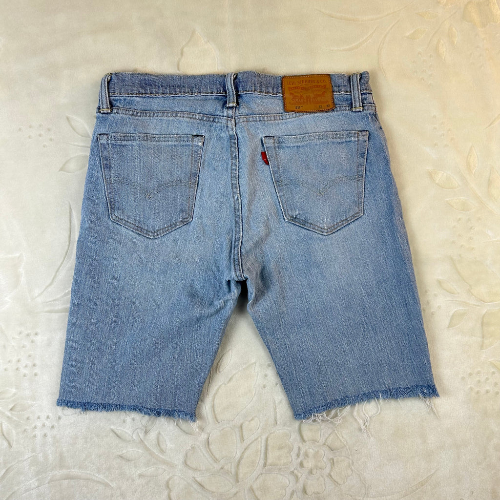 Levi’s 511 Shorts Jeans Uomo Denim Chiaro Vintage W33 (47-M)