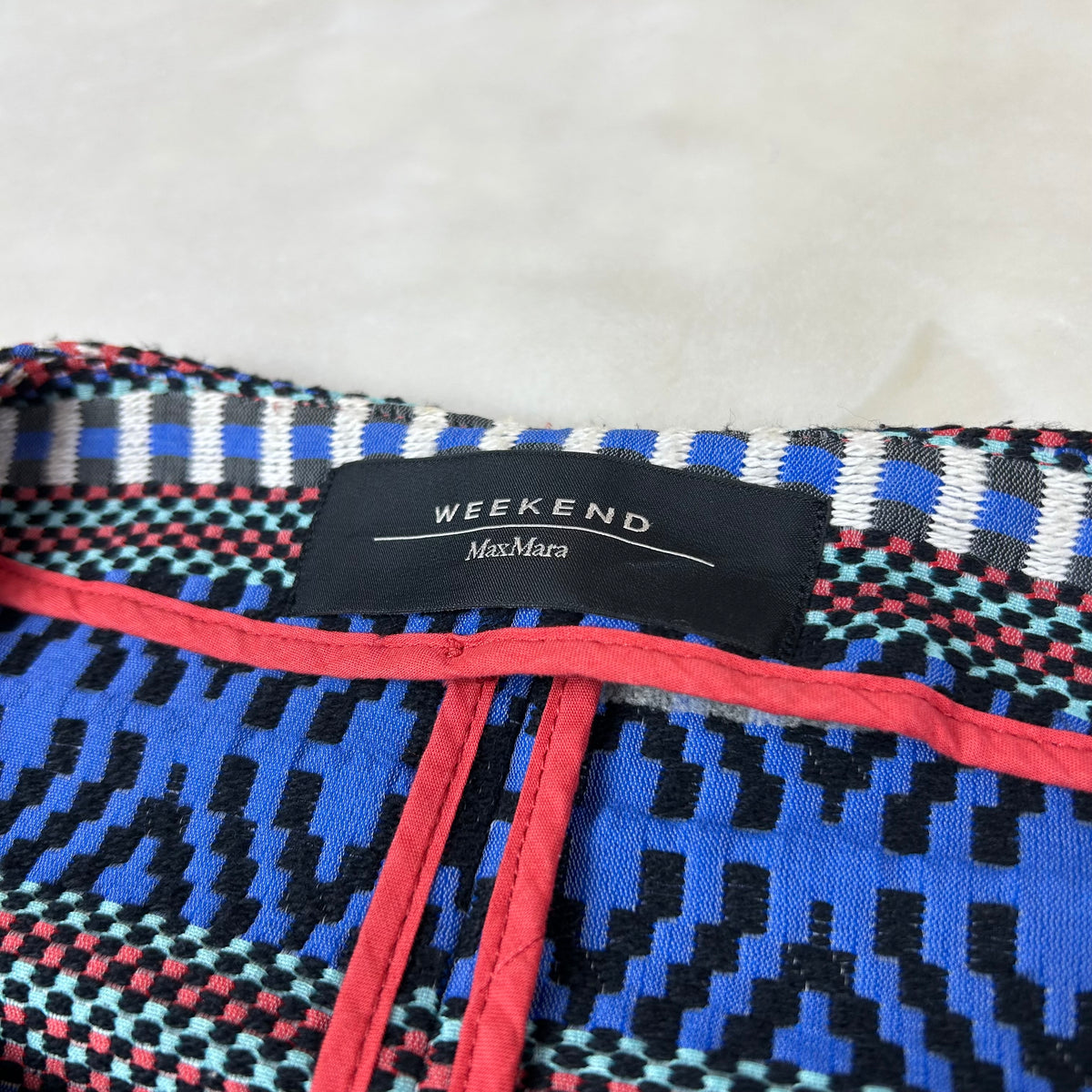 Giacca Weekend Max Mara fantasia etnica multicolor cropped S (42)