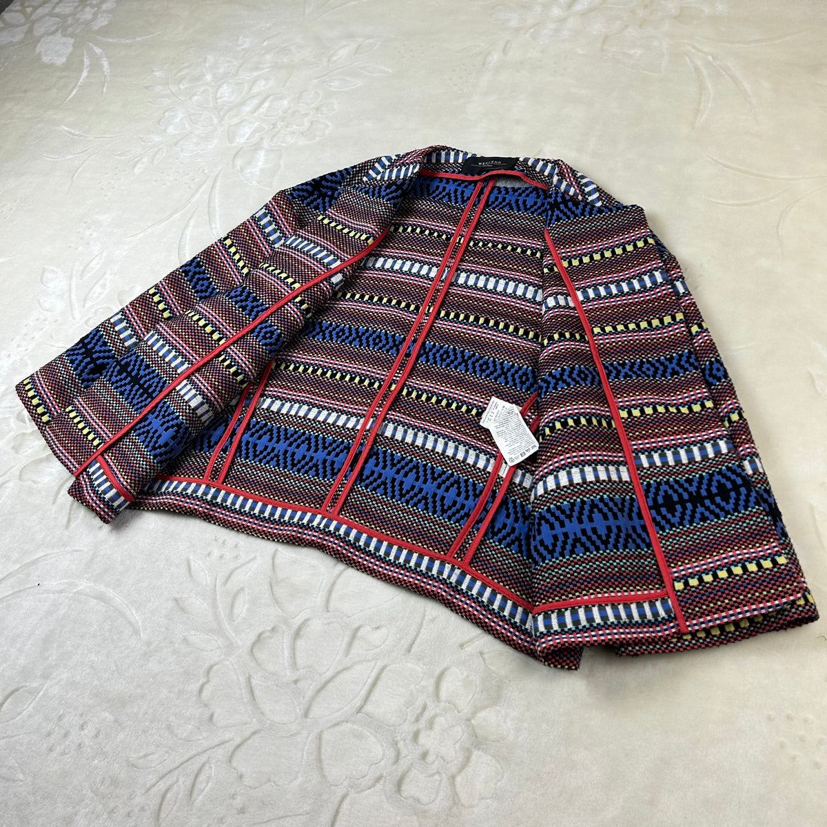 Giacca Weekend Max Mara fantasia etnica multicolor cropped S (42)