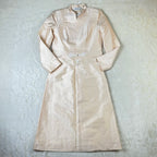Completo Vintage Hampel Katalin 100% Seta Rosa Cipria Giacca e Gonna (S)