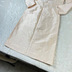 Completo Vintage Hampel Katalin 100% Seta Rosa Cipria Giacca e Gonna (S)