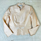 Completo Vintage Hampel Katalin 100% Seta Rosa Cipria Giacca e Gonna (S)