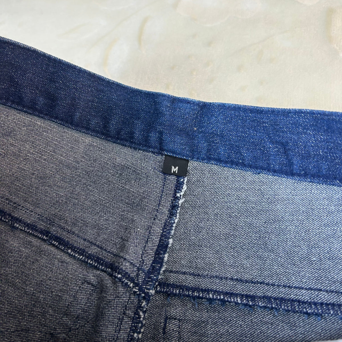 Jeans Donna Vintage Ricamati Blu Scuro Paillettes Y2K (M)