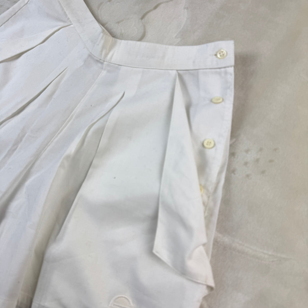 Sergio Tacchini Vintage pantaloncino Tennis Bianco (S-42)
