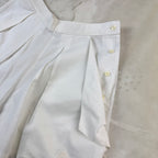 Sergio Tacchini Vintage pantaloncino Tennis Bianco (S-42)