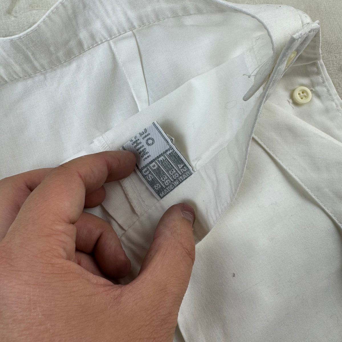 Sergio Tacchini Vintage pantaloncino Tennis Bianco (S-42)