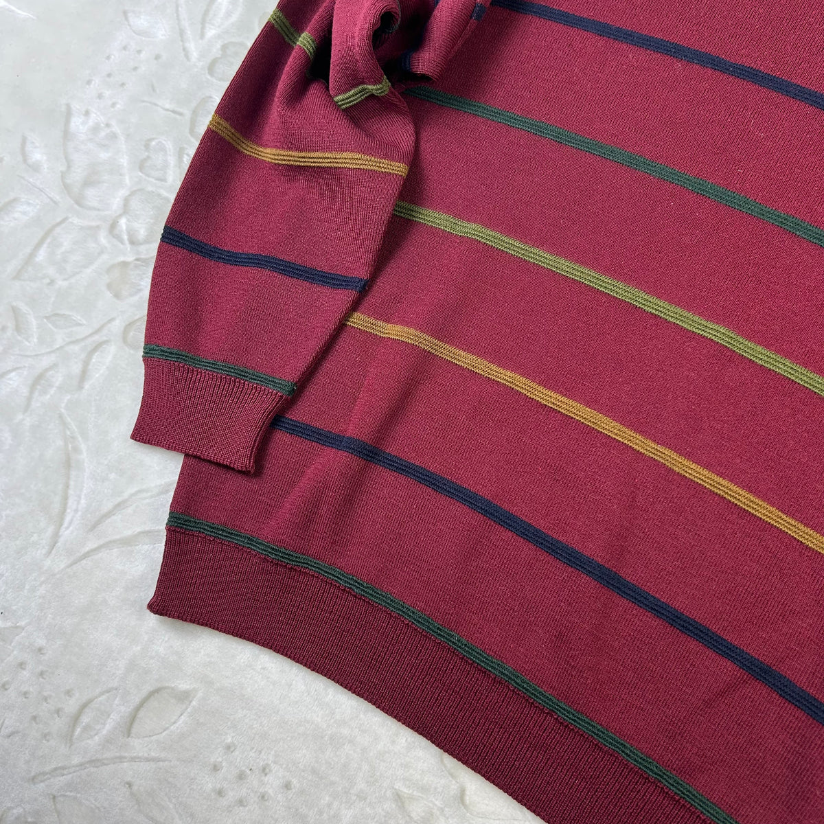 Maglione Navigare Vintage Bordeaux a Righe (XL)