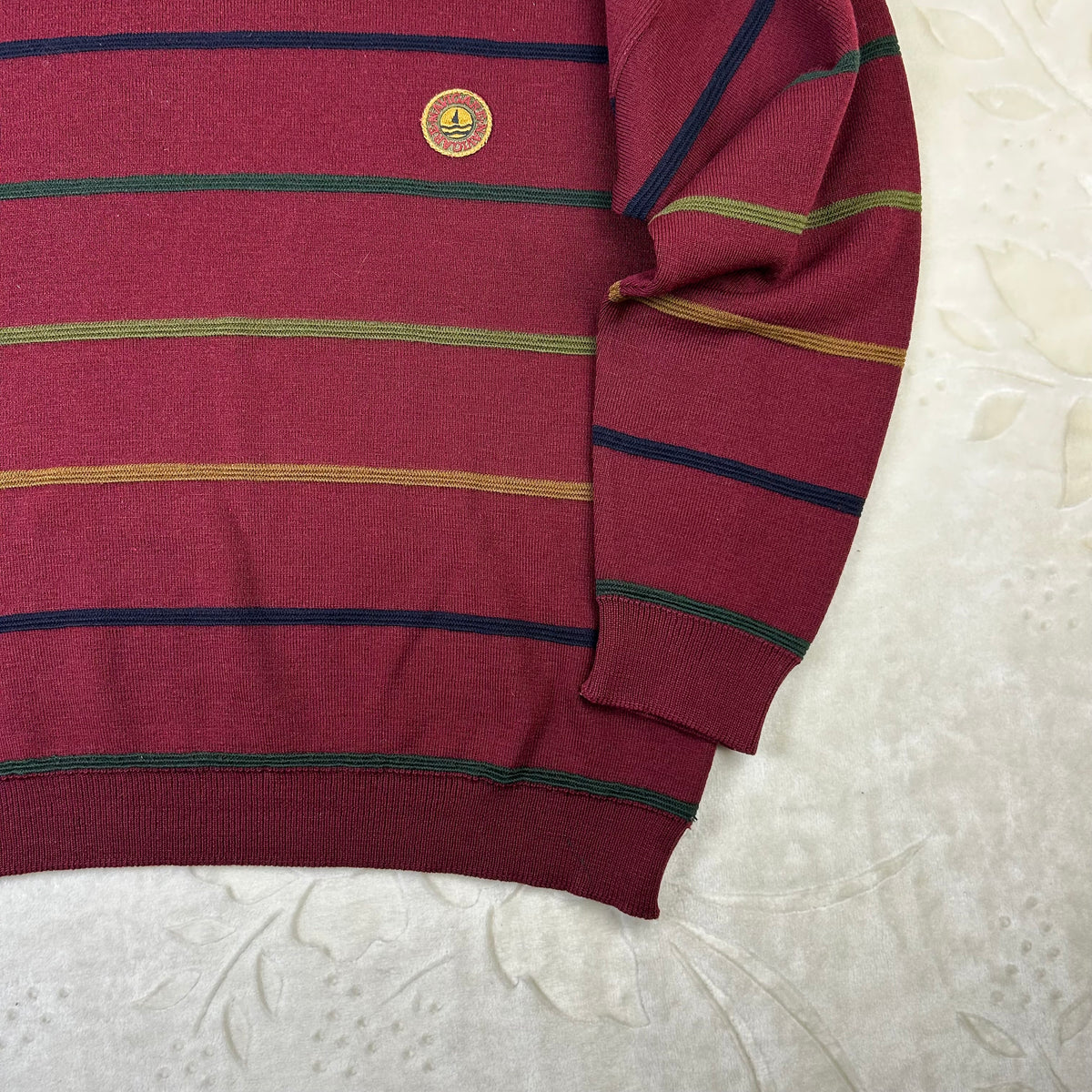 Maglione Navigare Vintage Bordeaux a Righe (XL)