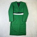Completo Vintage da donna Sportmax Verde Made in Italy (42-S)