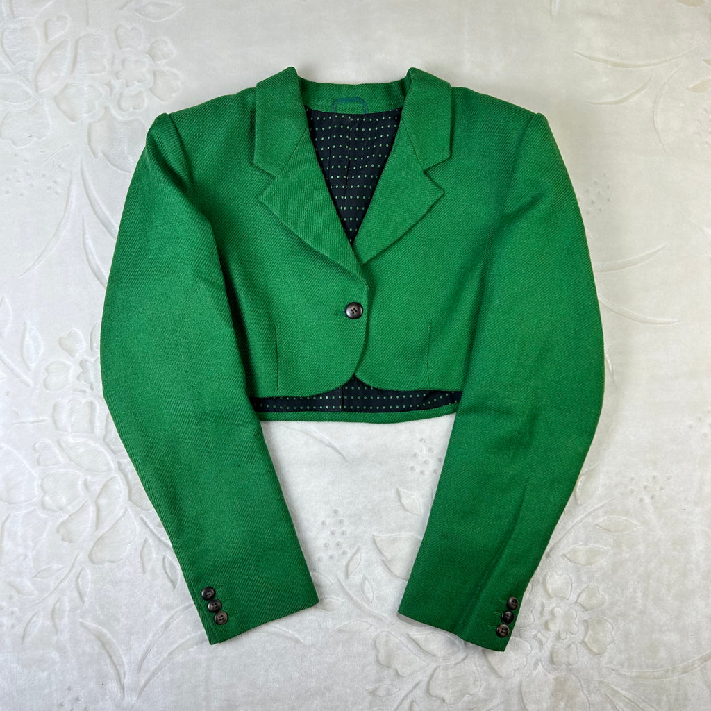 Completo Vintage da donna Sportmax Verde Made in Italy (42-S)