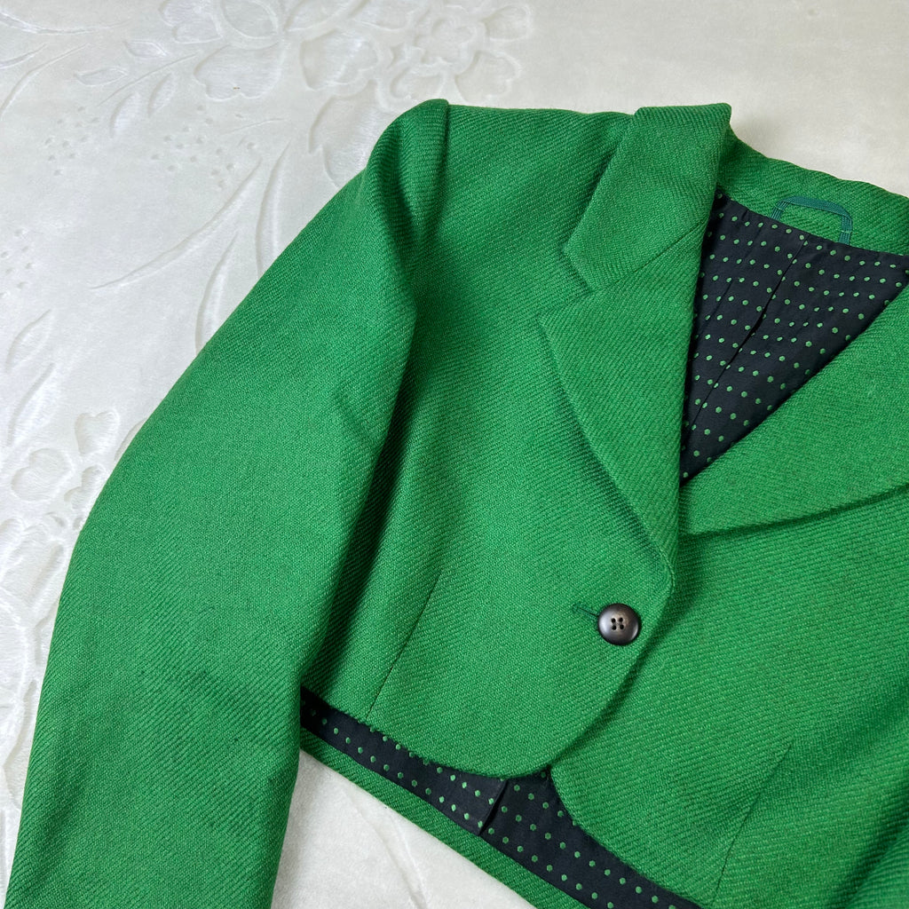 Completo Vintage da donna Sportmax Verde Made in Italy (42-S)