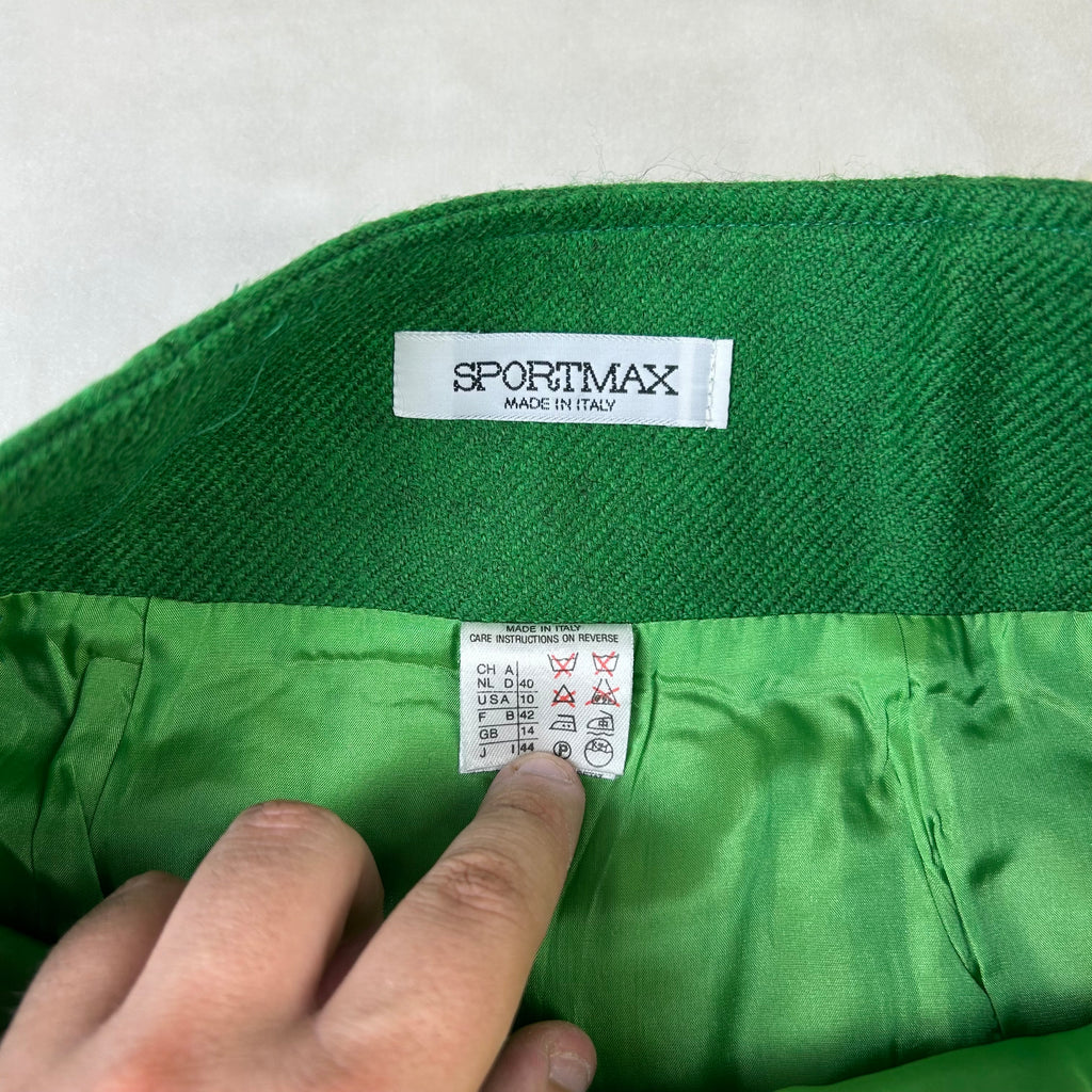 Completo Vintage da donna Sportmax Verde Made in Italy (42-S)