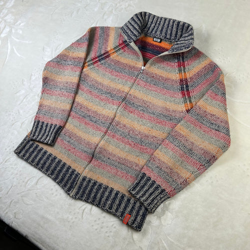 Cardigan Killerloop Vintage Multicolor con Zip (S)