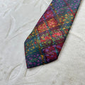 Cravatta Daniel Levil in 100% seta fantasia astratta multicolore Made in Italy