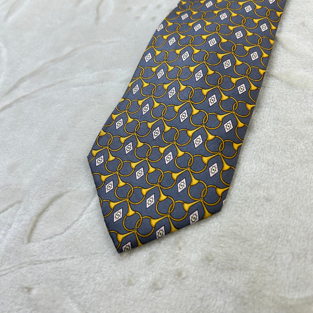 Cravatta Pura Seta 100% Made in Italy fantasia geometrica