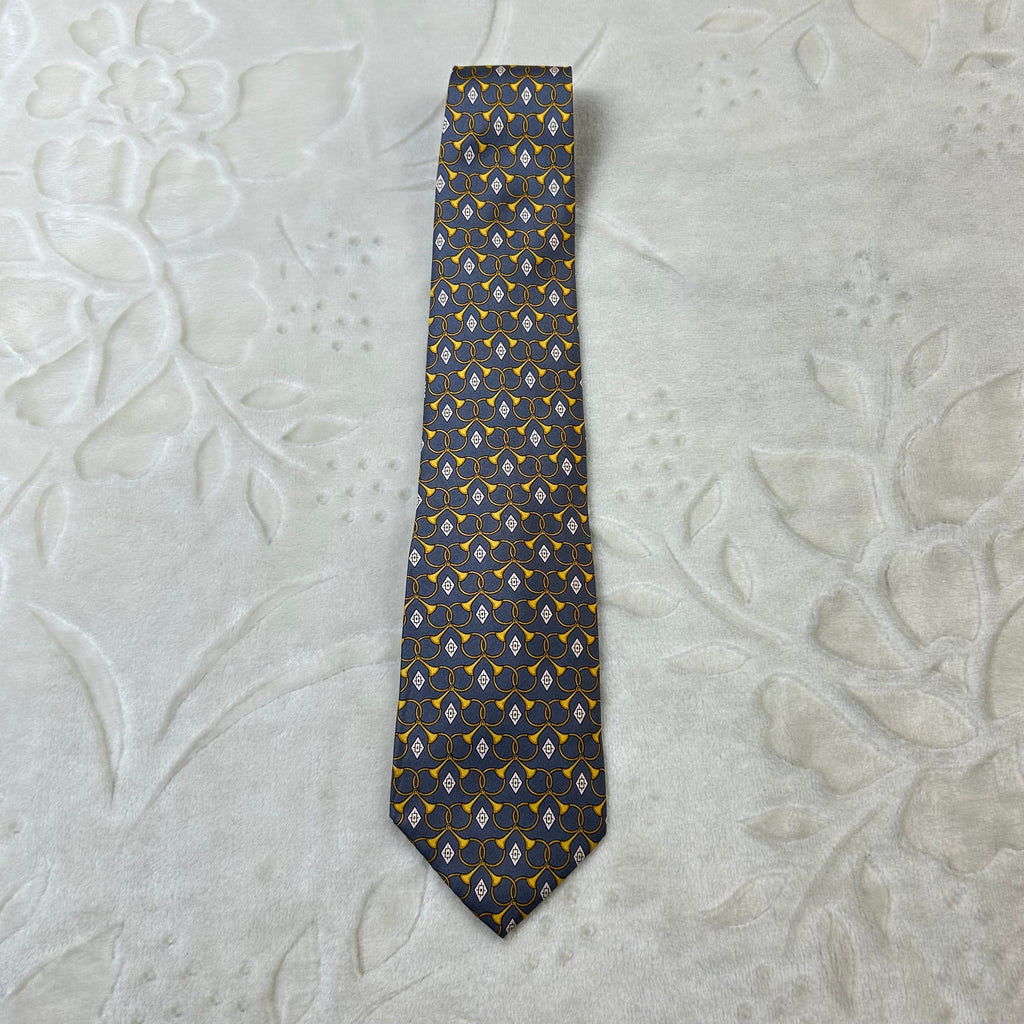 Cravatta Pura Seta 100% Made in Italy fantasia geometrica