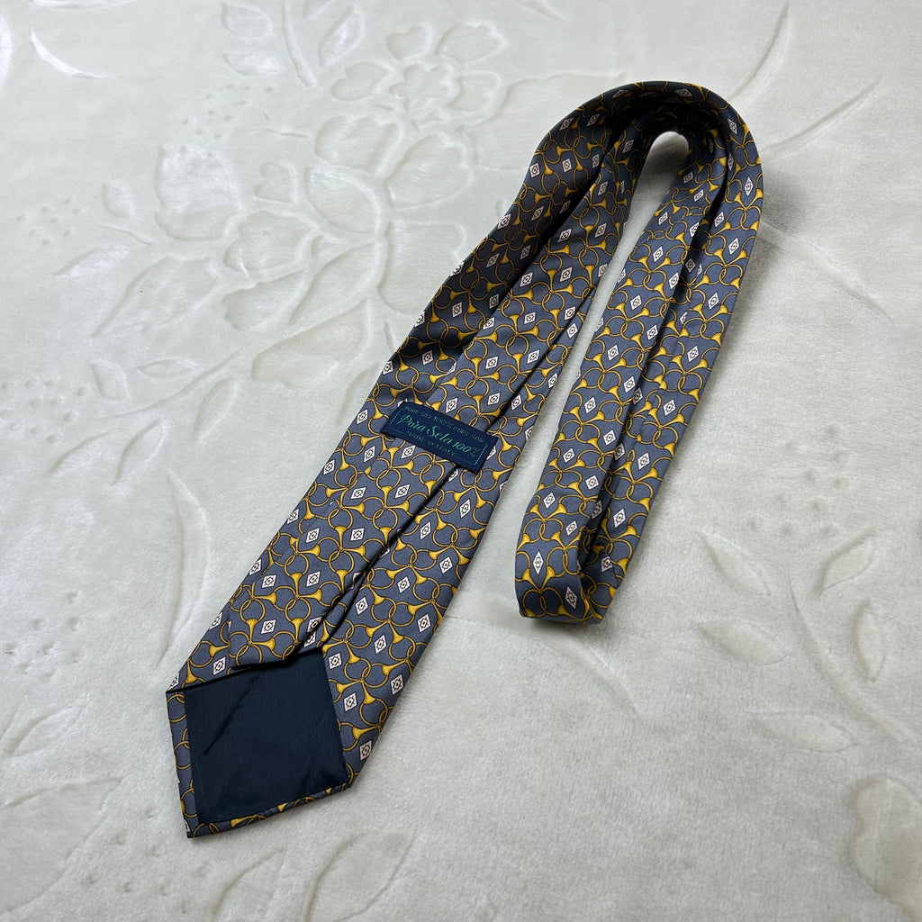Cravatta Pura Seta 100% Made in Italy fantasia geometrica