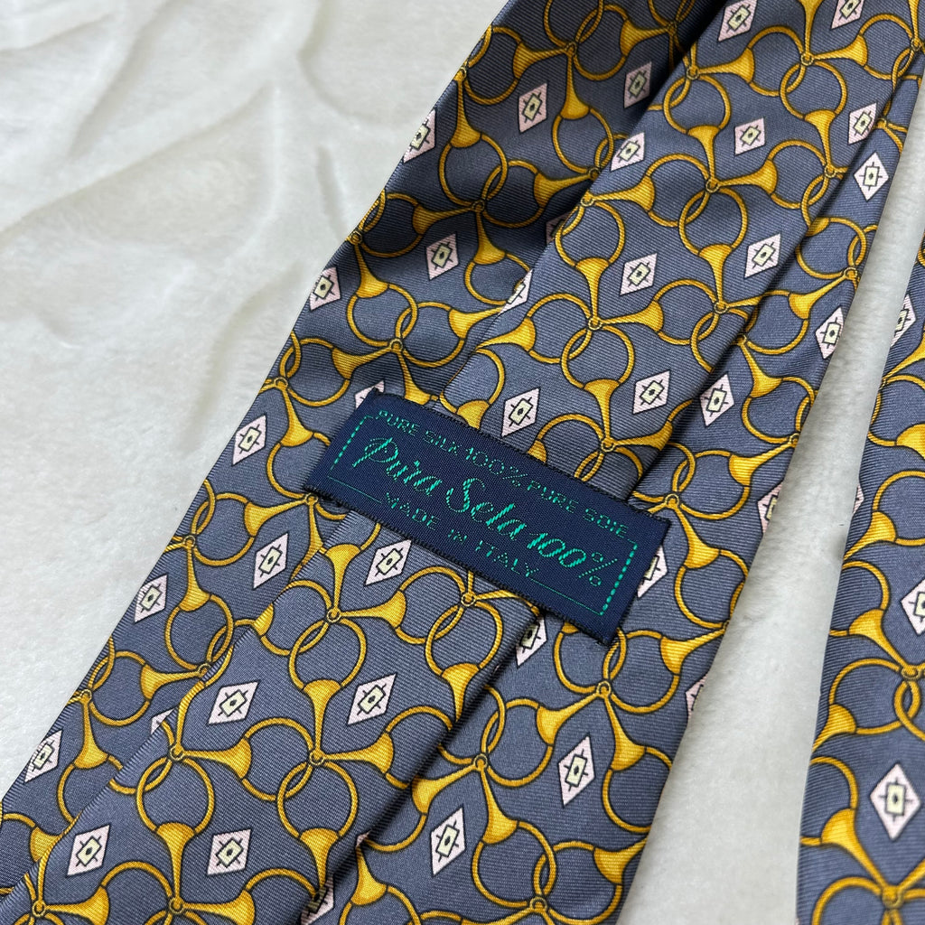 Cravatta Pura Seta 100% Made in Italy fantasia geometrica