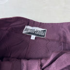 Pantaloncini Vintage da donna Viola Vita Alta con Bottoni (S)