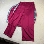 Tuta sportiva Asics Vintage Tracksuit Bordeaux Logo Tape Laterale 2 Pezzi (XL)