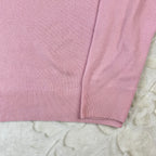 Maglione Florentine Flowers 100% Cashmere Rosa Mezza Zip 46 (M)