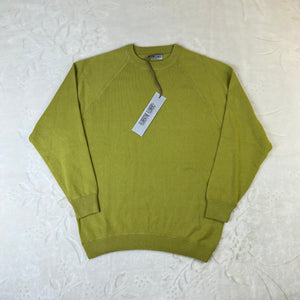 Maglione Florentine Flowers 100% Cashmere Verde Lime 48 (L)
