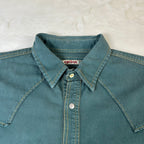 Camicia Energie Vintage Western Verde Petrolio Taglia (XL)