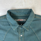 Camicia Energie Vintage Western Verde Petrolio Taglia (XL)